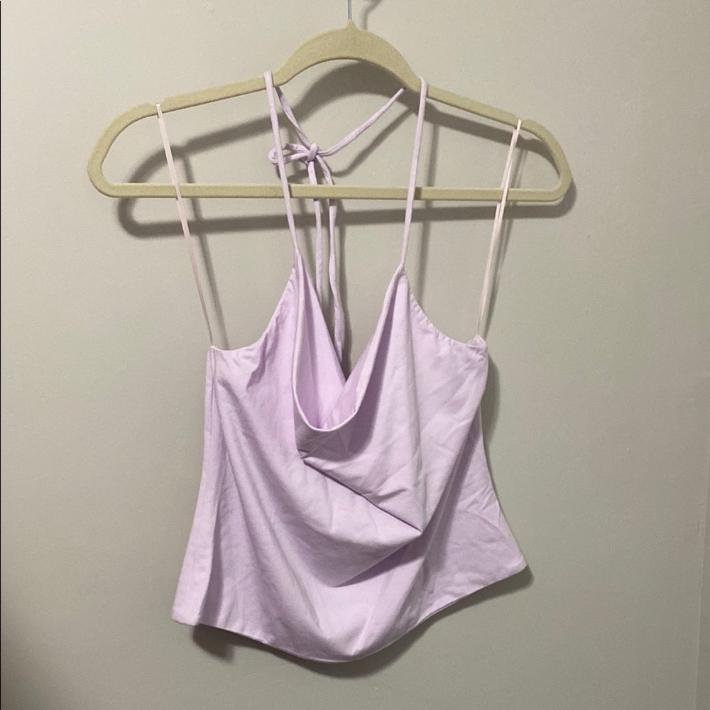 NWOT! WAYF Purple Asymmetrical Backless Camisole